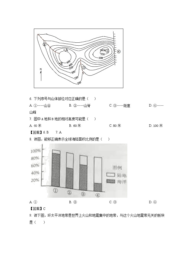 2021年黑龙江省大庆市中考地理真题（含答案）03
