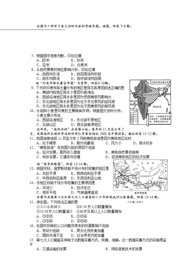 2021年湖南益阳市初中地理学中考真题解析02