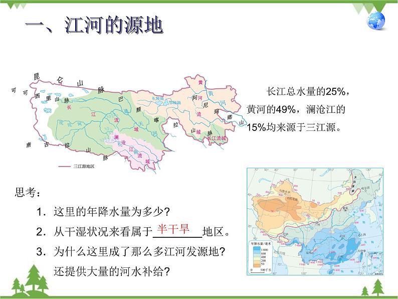 人教版地理八年级下册 9.2高原湿地——三江源地区  课件04