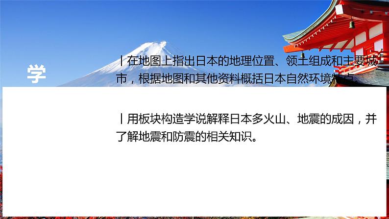 人教版初中地理七年级下册 第七章  第一节　日本    课件第3页