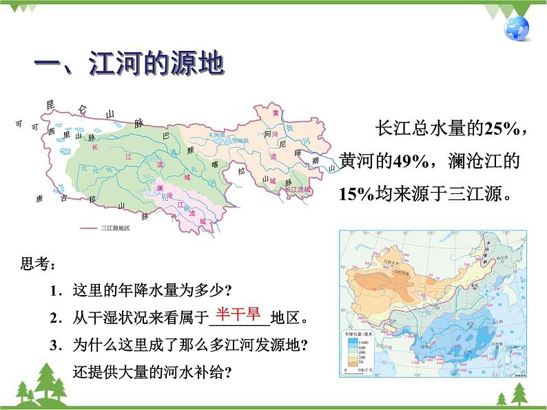 人教版地理八年级下册 9.2 高原湿地──三江源地区 课件第5页