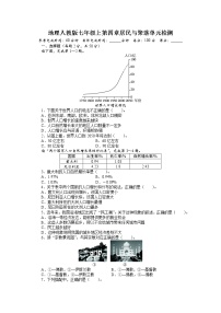 初中地理人教版 (新课标)七年级上册第四章 居民与聚落综合与测试单元测试练习题