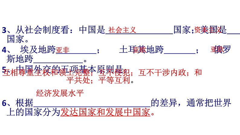 人教版七年地理上第一学期期末5个复习课件03