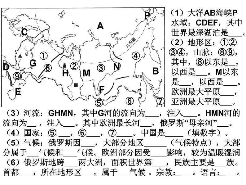 商务星球版地理七年级下册《俄罗斯》复习课件第5页