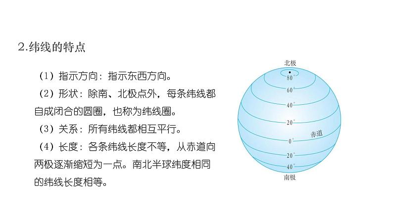 2021-2022学年初中地理人教版七年级上册 第1章 第1节地球和地球仪第2课时纬线和纬度经线和经度 教学课件第7页