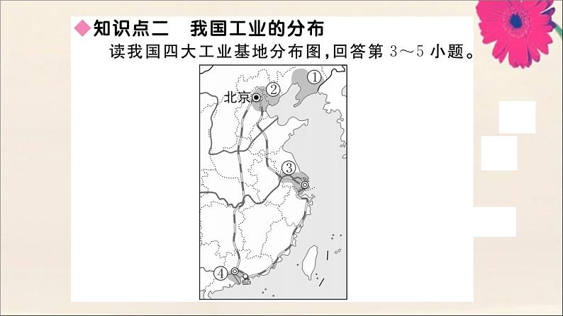 2021-2022学年初中地理人教版八年级上册 第4章 第3节工业 作业课件第4页