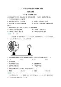 2020年山东省枣庄市4月中考模拟（一模）地理试题（解析版）