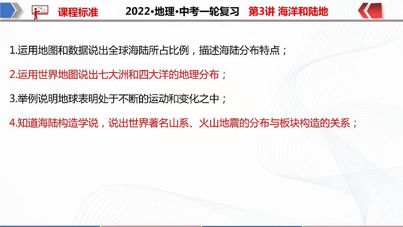 2022·广东地理·中考一轮复习   第3讲 海洋和陆地第3页