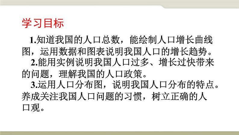 中图版地理七年级上册 第二章 第二节 众多的人口 课件第3页