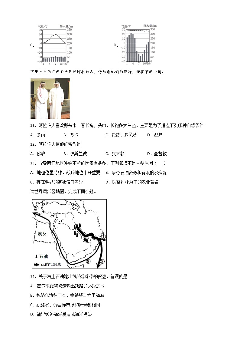 2022·广东地理·中考一轮 第10讲 了解区域 中东地区 撒哈拉以南非洲 （课件+教学设计+同步练习）03