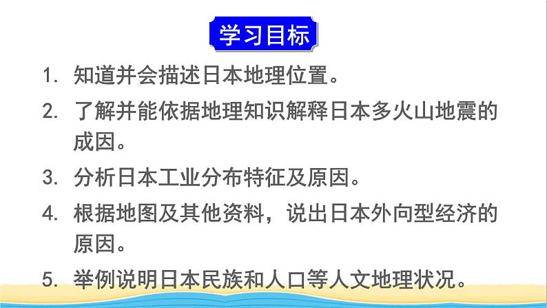七年级地理下册第七章我们邻近的地区和国家第一节日本课件新人教版第4页