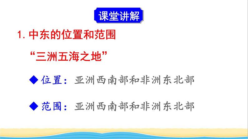 七年级地理下册第八章东半球其他的地区和国家第一节中东课件新人教版第5页