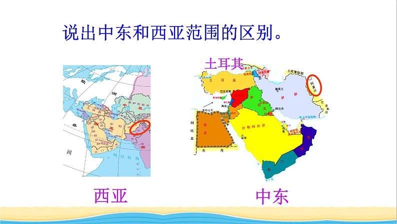 七年级地理下册第八章东半球其他的地区和国家第一节中东课件新人教版第6页