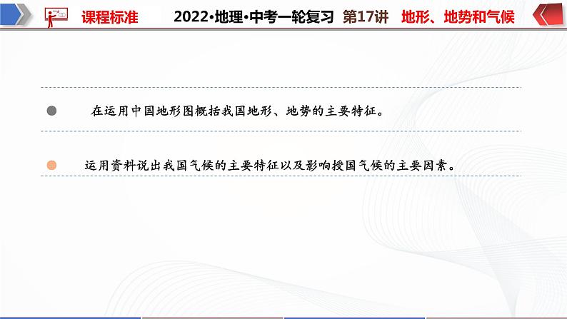 2022·广东地理·中考一轮复习第17讲地形、地势和气候第3页