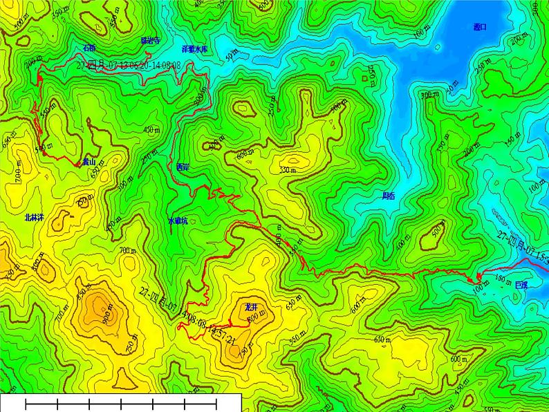 人教版地理七年级上册 地形图的判读课件PPT第8页