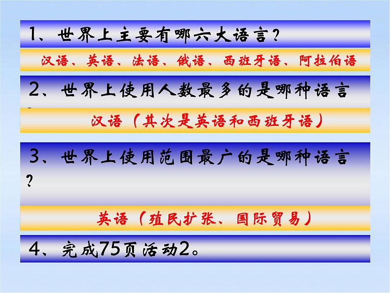 人教版地理七年级上册《4.2 世界的语言和宗教》课件02