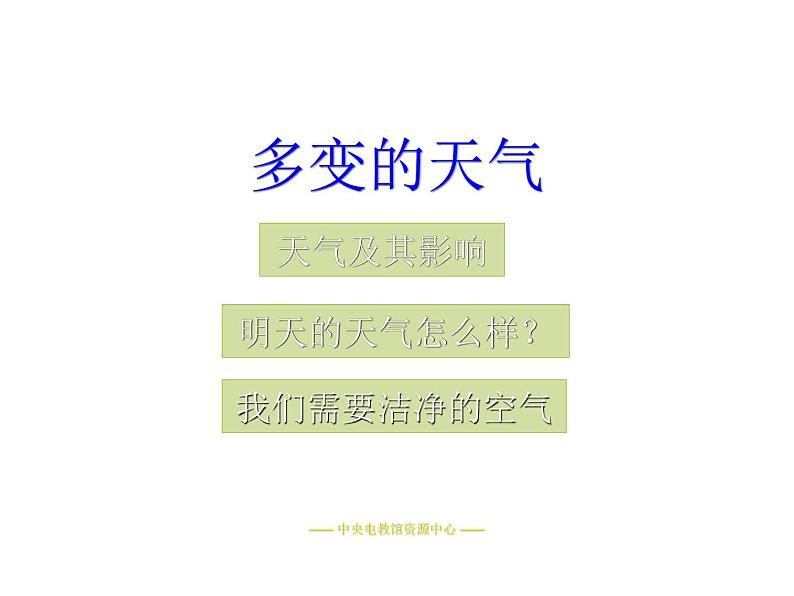 人教版地理七上同步课件3.1 多变的天气（共16张PPT）第1页