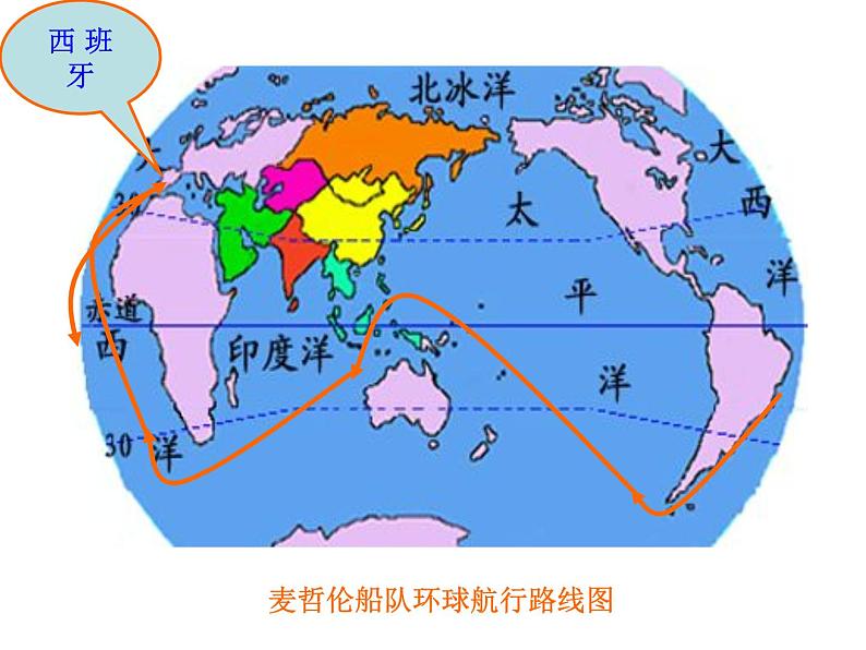 人教社七年级《地理》上册第一章《地球和地图》第一节《地球和地球仪》课件（36张ppt）08