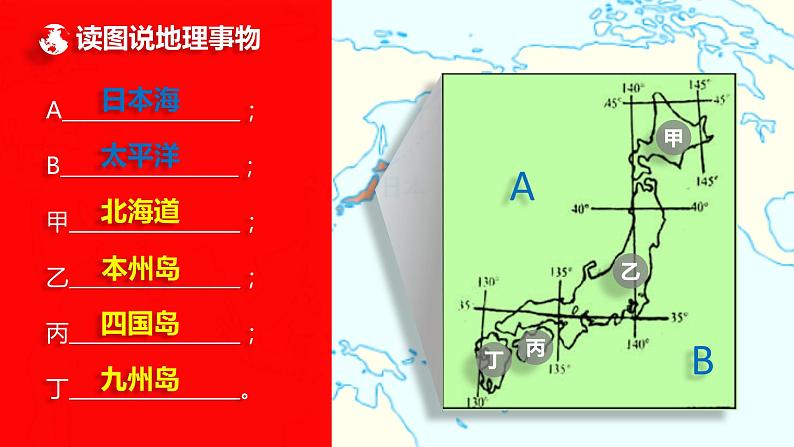 人教版七年级地理下册----7.1日本（自然地理）课件PPT第5页