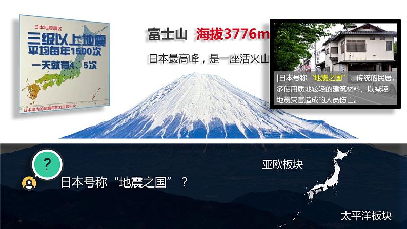 人教版七年级地理下册----7.1日本（自然地理）课件PPT第7页