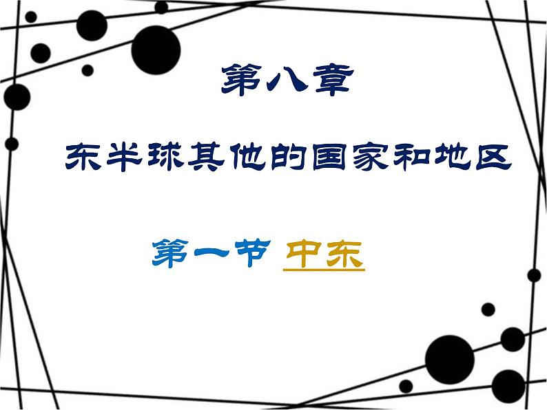 人教版（新课程标准）初中地理七年级下册第八章第一节中东 课件(共30张PPT)01