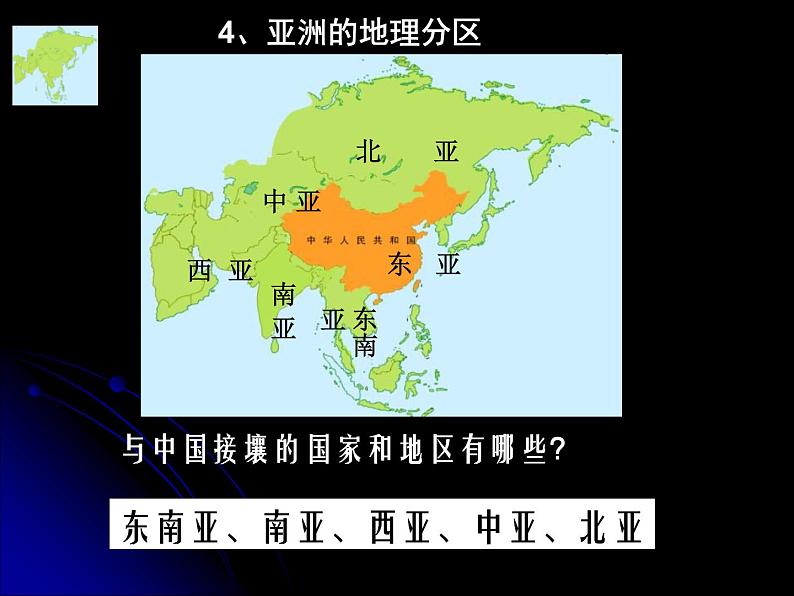 人教版地理七年级下册 亚洲 第一节 自然环境  课件第7页