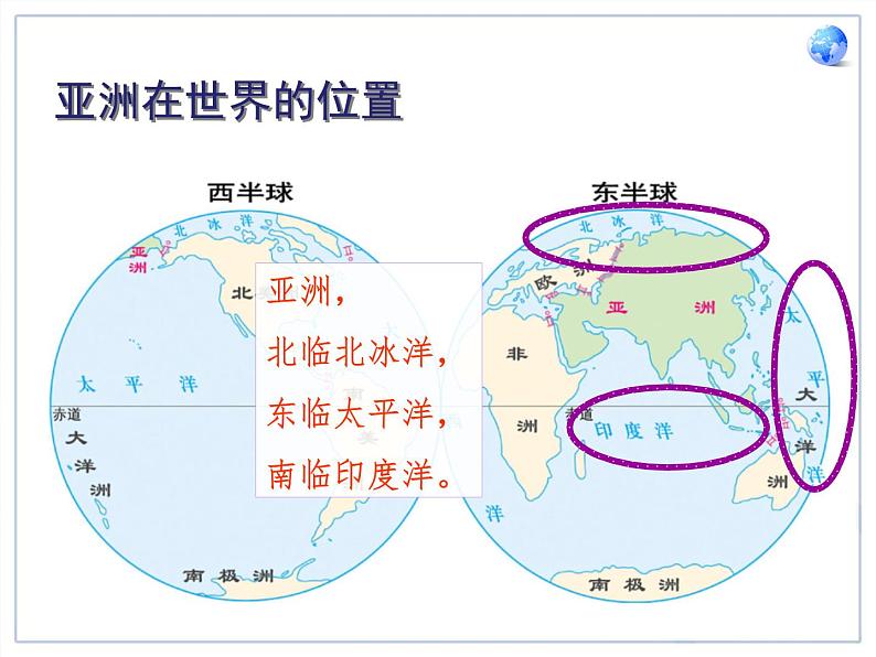 人教版七年级地理下册第6章第１节《位置和范围》教学课件（共两课时，内嵌动画演示）第4页