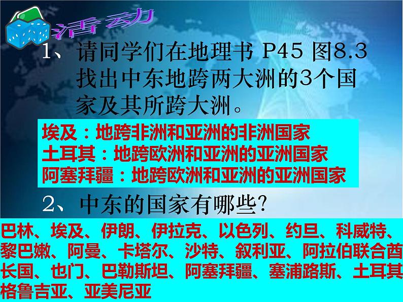 人教版地理七年级下册 7下地理_中东_PPT课件07