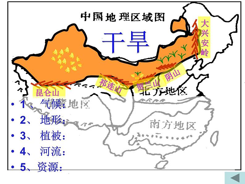 人教版地理八年级下册 第五章中国的地理差异(四大地理区域)复习课件第5页