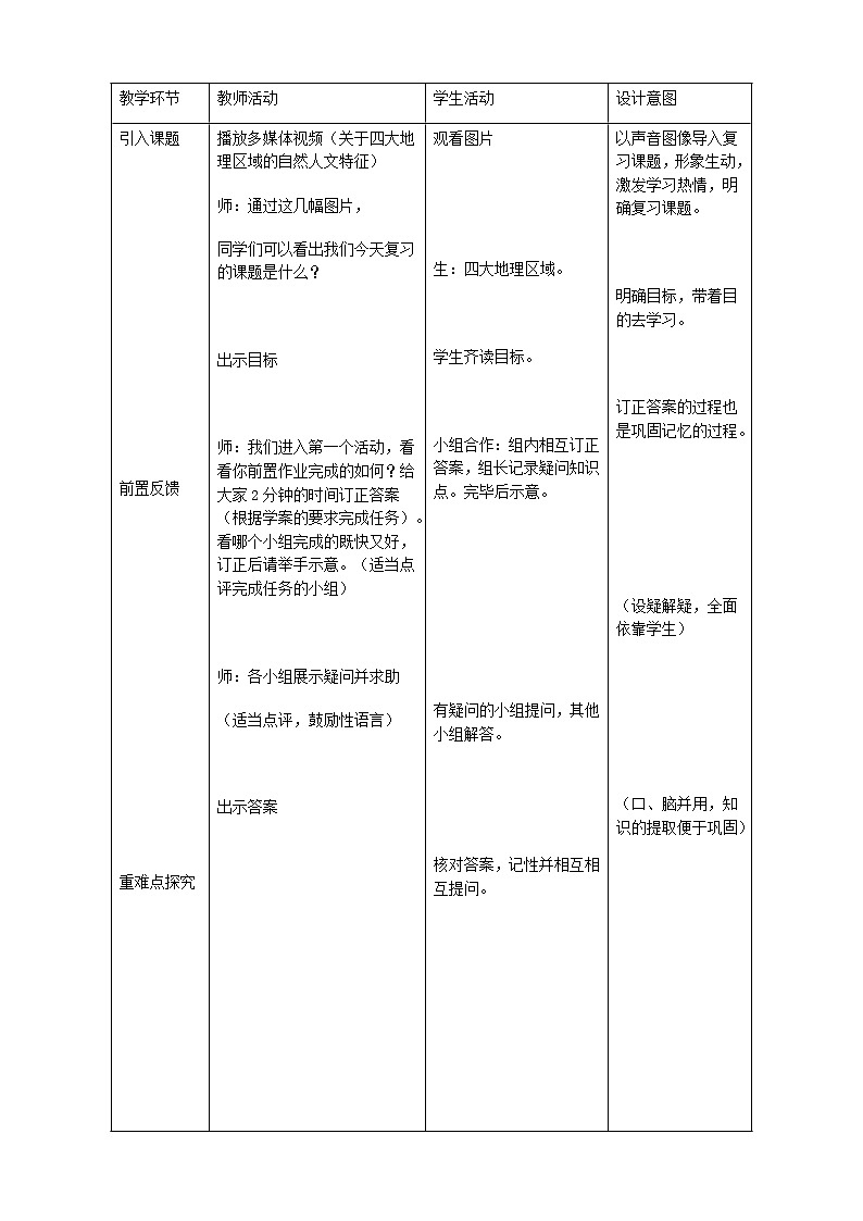 人教版地理八年级下册 中国的地理差异教案第2页