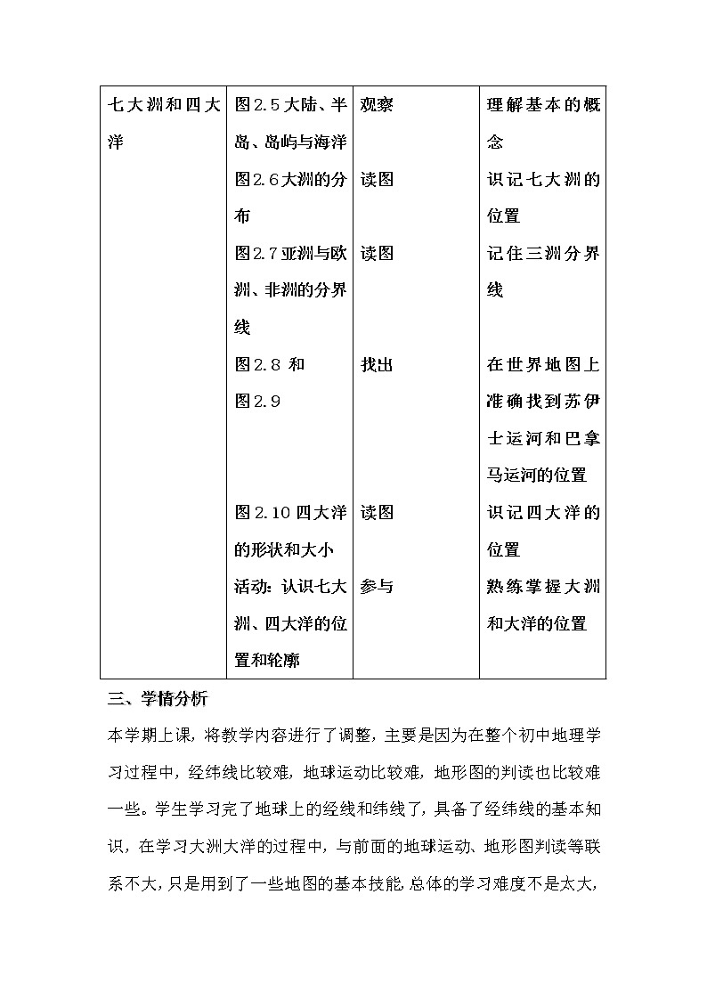人教版地理七年级上册 第二章第一节大洲和大洋第一课时教案02