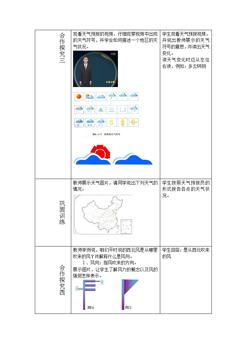 【商务星球版】七年级地理上册第4章第1节 天气(2)教案第3页
