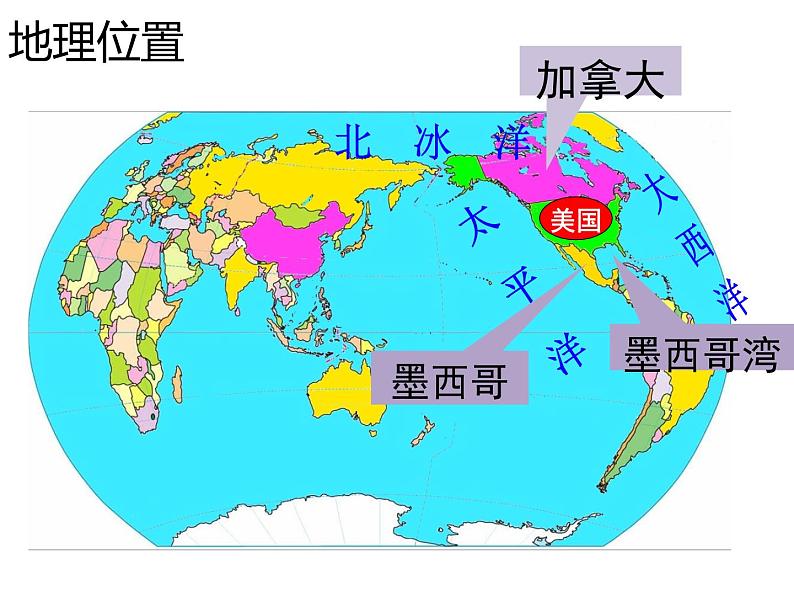 人教版地理七年级下册课件 9.1 美国（3）第5页