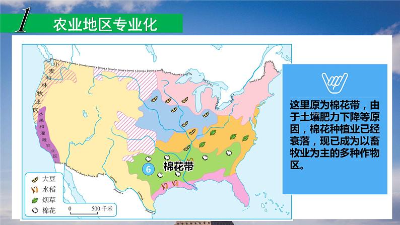 人教版地理七年级下册课件 9.1 美国（6）第8页