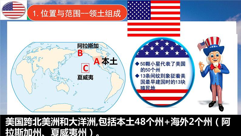 人教版地理七年级下册课件 9.1 美国（5）04