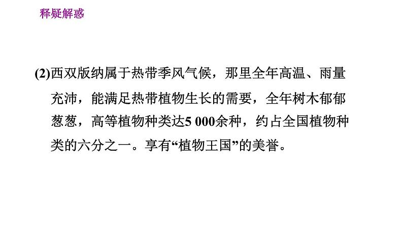 晋教版八年级下册地理 第8章 8.1　西双版纳——晶莹透亮的“绿宝石” 习题课件第6页