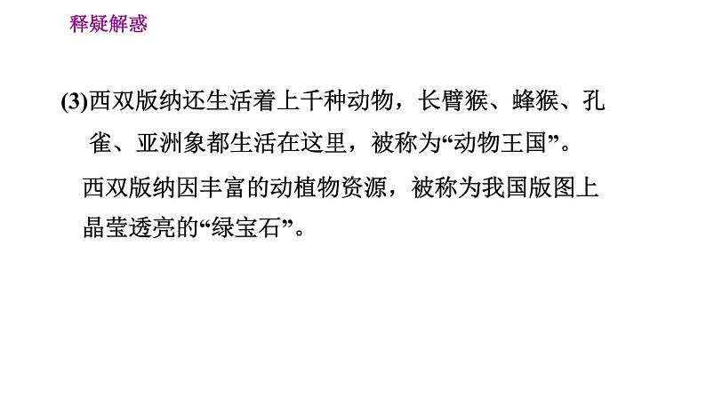 晋教版八年级下册地理 第8章 8.1　西双版纳——晶莹透亮的“绿宝石” 习题课件第7页