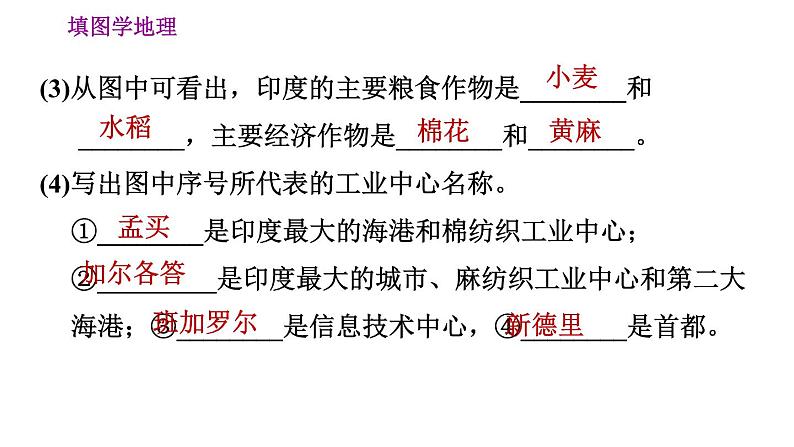 晋教版七年级下册地理 第10章 填图学地理(三) 习题课件第6页