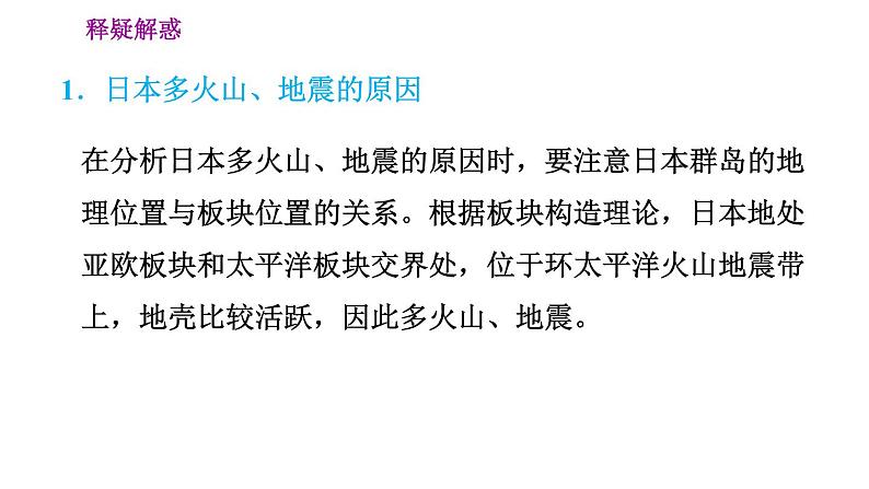 晋教版七年级下册地理 第10章 10.4.1  多山的岛国　贫乏的矿产资源 习题课件第5页