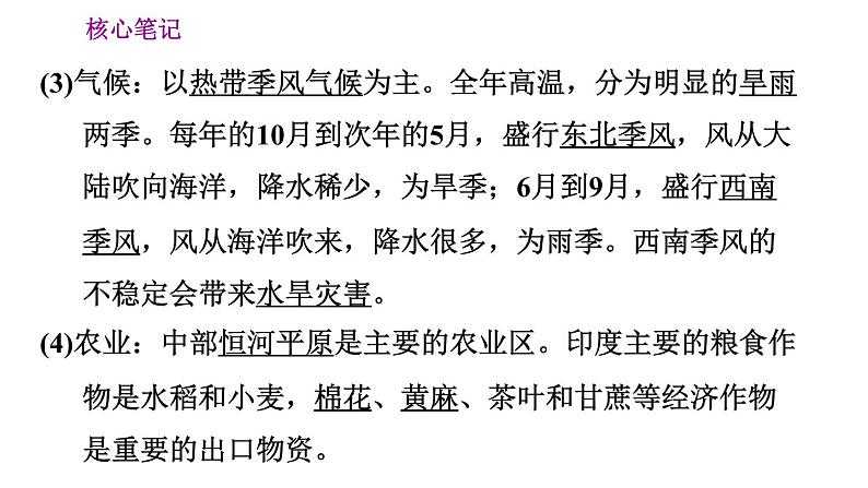 晋教版七年级下册地理 第10章 10.2　印度——世界第二人口大国 习题课件第3页