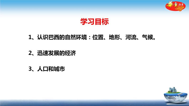 中图版八年级下册地理 课件 7.4  巴西03