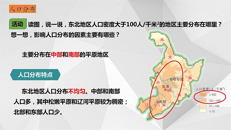 6.2东北地区的人与城市分布  课件2021-2022学年八年级地理下册（湘教版）第6页