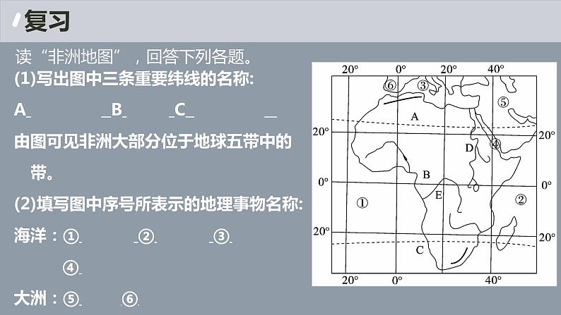 高效备课2021-2022学年湘教版七年级下册地理课件 第6章第2节 非洲 第2课时01