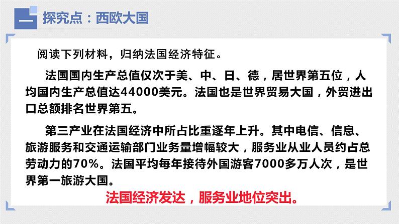 高效备课2021-2022学年湘教版七年级下册地理课件 8.4 法国07