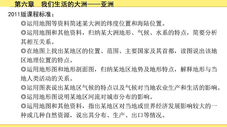 中考地理复习七年级下册1.第六章　我们生活的大洲——亚洲 PPT课件02