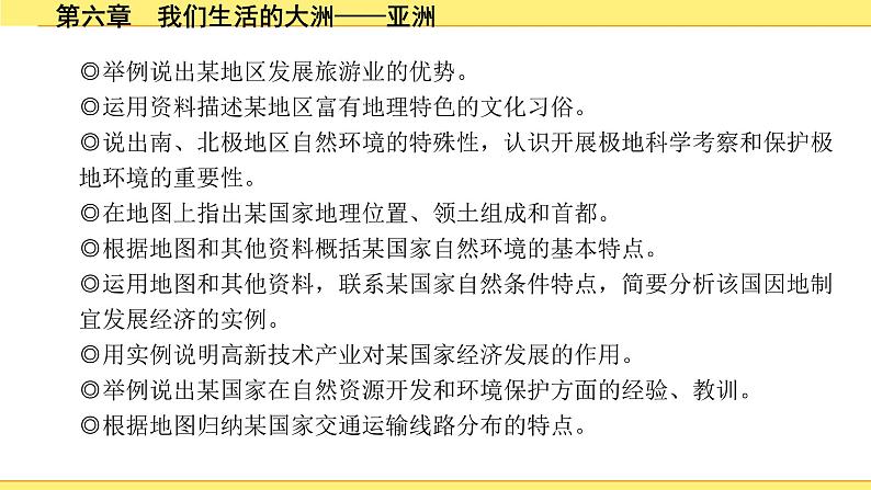 中考地理复习七年级下册1.第六章　我们生活的大洲——亚洲 PPT课件03