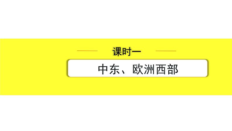 1.课时一　中东、欧洲西部第1页