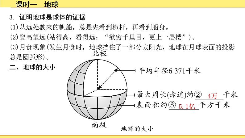 中考地理复习七年级上册1.第一章　地球和地图 PPT课件05