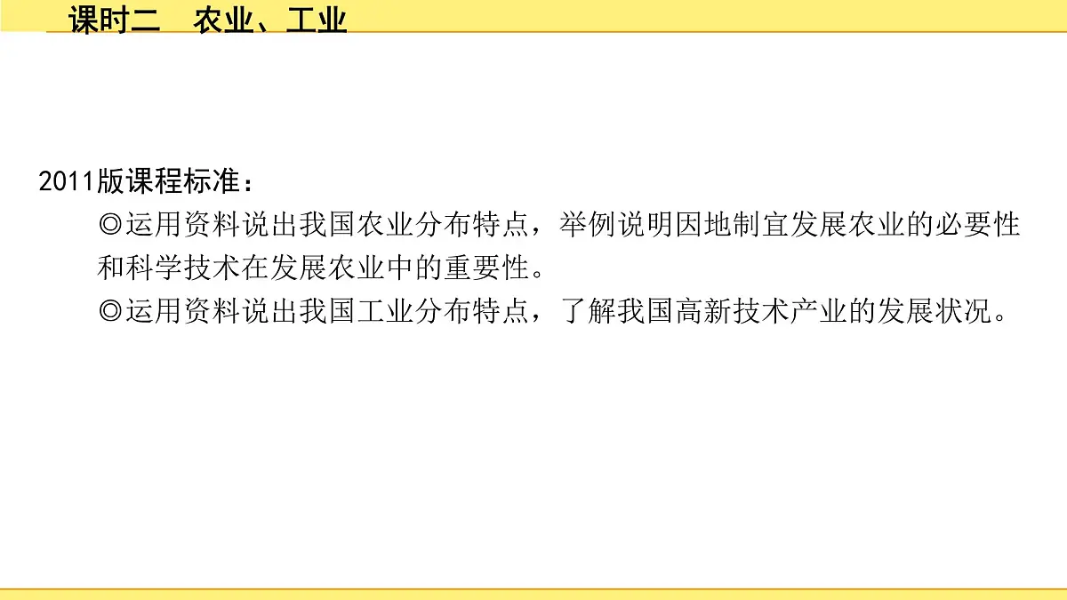 2.课时二　农业、工业第2页