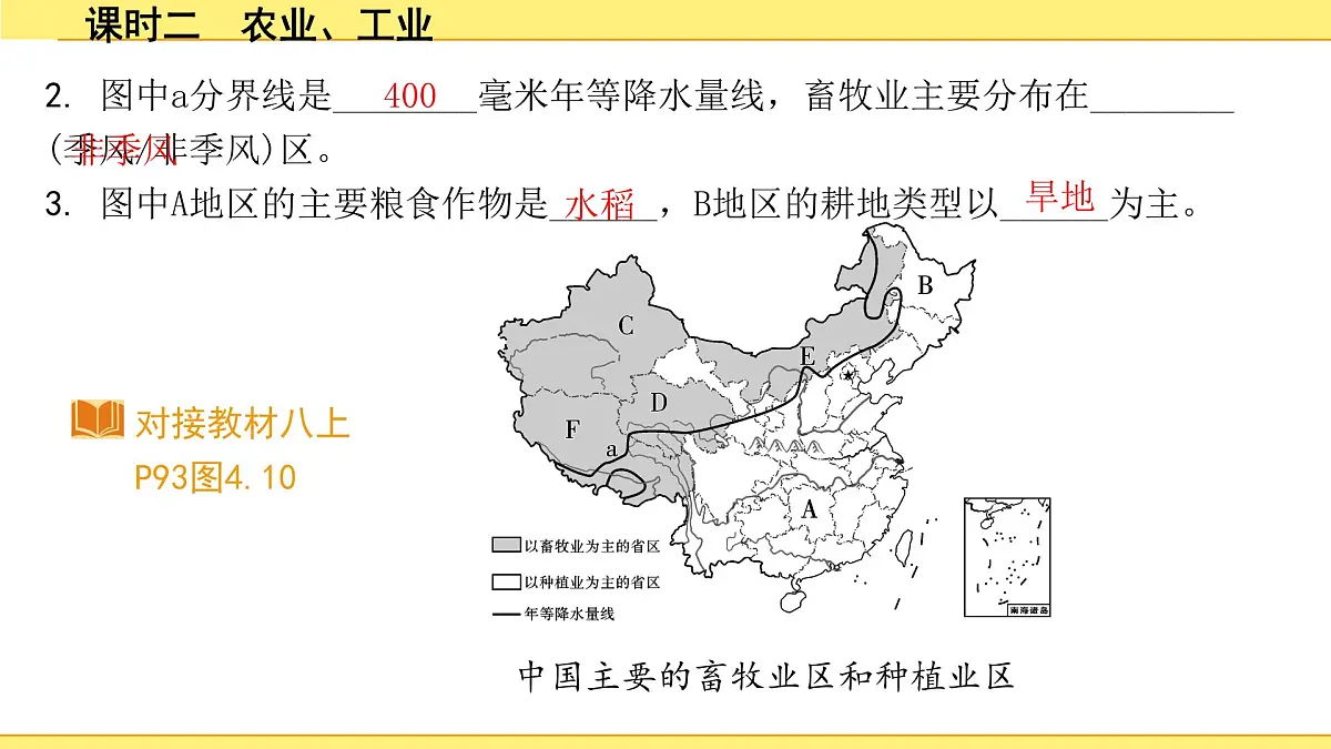2.课时二　农业、工业第4页